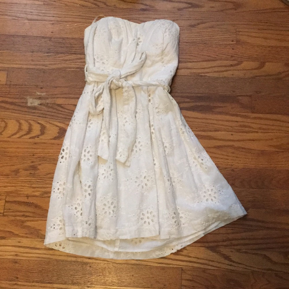 White floral summer dress